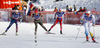 Lucia Anger of Germany sprinting for sixth place in the finals of the women team sprint race of Viessmann FIS Cross country skiing World cup in Planica, Slovenia. Women team sprint race of Viessmann FIS Cross country skiing World cup was held on Sunday, 17th of January 2016 in Planica, Slovenia.
