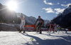 Laura Gimmler of Germany skiing during finals of the women team sprint race of Viessmann FIS Cross country skiing World cup in Planica, Slovenia. Women team sprint race of Viessmann FIS Cross country skiing World cup was held on Sunday, 17th of January 2016 in Planica, Slovenia.
