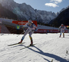 Stina Nilsson of Sweden skiing during finals of the women team sprint race of Viessmann FIS Cross country skiing World cup in Planica, Slovenia. Women team sprint race of Viessmann FIS Cross country skiing World cup was held on Sunday, 17th of January 2016 in Planica, Slovenia.
