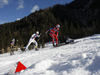 Heidi Weng of Norway followed by Ida Ingemarsdotter of Sweden during finals of the women team sprint race of Viessmann FIS Cross country skiing World cup in Planica, Slovenia. Women team sprint race of Viessmann FIS Cross country skiing World cup was held on Sunday, 17th of January 2016 in Planica, Slovenia.
