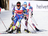 Valentin Chauvin of France skiing during finals of the men team sprint race of Viessmann FIS Cross country skiing World cup in Planica, Slovenia. Men team sprint race of Viessmann FIS Cross country skiing World cup was held on Sunday, 17th of January 2016 in Planica, Slovenia.
