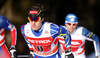 Valentin Chauvin of France skiing during finals of the men team sprint race of Viessmann FIS Cross country skiing World cup in Planica, Slovenia. Men team sprint race of Viessmann FIS Cross country skiing World cup was held on Sunday, 17th of January 2016 in Planica, Slovenia.
