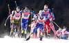 Baptiste Gros of France skiing during finals of the men team sprint race of Viessmann FIS Cross country skiing World cup in Planica, Slovenia. Men team sprint race of Viessmann FIS Cross country skiing World cup was held on Sunday, 17th of January 2016 in Planica, Slovenia.
