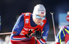 Eirik Brandsdal of Norway skiing during finals of the men team sprint race of Viessmann FIS Cross country skiing World cup in Planica, Slovenia. Men team sprint race of Viessmann FIS Cross country skiing World cup was held on Sunday, 17th of January 2016 in Planica, Slovenia.
