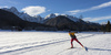 Skiing tracks in Ratece, Slovenia.