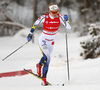 Stina Nilsson of Sweden skiing in qualification for women classic sprint race of Viessmann FIS Cross country skiing World cup in Planica, Slovenia. Women sprint classic race of Viessmann FIS Cross country skiing World cup was held on Saturday, 20th of January 2018 in Planica, Slovenia.
