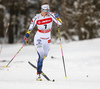 Evelina Settlin of Sweden skiing in qualification for women classic sprint race of Viessmann FIS Cross country skiing World cup in Planica, Slovenia. Women sprint classic race of Viessmann FIS Cross country skiing World cup was held on Saturday, 20th of January 2018 in Planica, Slovenia.
