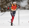 Heidi Weng of Norway skiing in qualification for women classic sprint race of Viessmann FIS Cross country skiing World cup in Planica, Slovenia. Women sprint classic race of Viessmann FIS Cross country skiing World cup was held on Saturday, 20th of January 2018 in Planica, Slovenia.
