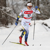 Anna Dyvik of Sweden skiing in qualification for women classic sprint race of Viessmann FIS Cross country skiing World cup in Planica, Slovenia. Women sprint classic race of Viessmann FIS Cross country skiing World cup was held on Saturday, 20th of January 2018 in Planica, Slovenia.
