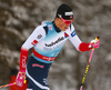 Johannes Hoesflot Klaebo of Norway skiing in qualification for men classic sprint race of Viessmann FIS Cross country skiing World cup in Planica, Slovenia. Men sprint classic race of Viessmann FIS Cross country skiing World cup was held on Saturday, 20th of January 2018 in Planica, Slovenia.
