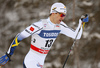 Teodor Peterson of Sweden skiing in qualification for men classic sprint race of Viessmann FIS Cross country skiing World cup in Planica, Slovenia. Men sprint classic race of Viessmann FIS Cross country skiing World cup was held on Saturday, 20th of January 2018 in Planica, Slovenia.
