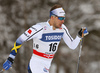 Emil Joensson of Sweden skiing in qualification for men classic sprint race of Viessmann FIS Cross country skiing World cup in Planica, Slovenia. Men sprint classic race of Viessmann FIS Cross country skiing World cup was held on Saturday, 20th of January 2018 in Planica, Slovenia.
