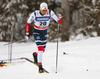 Emil Iversen of Norway skiing in qualification for men classic sprint race of Viessmann FIS Cross country skiing World cup in Planica, Slovenia. Men sprint classic race of Viessmann FIS Cross country skiing World cup was held on Saturday, 20th of January 2018 in Planica, Slovenia.
