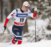 Fredrik Riseth of Norway skiing in qualification for men classic sprint race of Viessmann FIS Cross country skiing World cup in Planica, Slovenia. Men sprint classic race of Viessmann FIS Cross country skiing World cup was held on Saturday, 20th of January 2018 in Planica, Slovenia.
