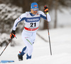 Martti Jylhae of Finland skiing in qualification for men classic sprint race of Viessmann FIS Cross country skiing World cup in Planica, Slovenia. Men sprint classic race of Viessmann FIS Cross country skiing World cup was held on Saturday, 20th of January 2018 in Planica, Slovenia.
