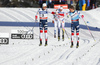 Emil Iversen of Norway (3) and Johannes Hoesflot Klaebo of Norway (R) skiing in finals of men classic sprint race of Viessmann FIS Cross country skiing World cup in Planica, Slovenia. Women sprint classic race of Viessmann FIS Cross country skiing World cup was held on Saturday, 20th of January 2018 in Planica, Slovenia.
