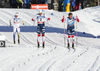 Emil Iversen of Norway (3) and Johannes Hoesflot Klaebo of Norway (R) skiing in finals of men classic sprint race of Viessmann FIS Cross country skiing World cup in Planica, Slovenia. Women sprint classic race of Viessmann FIS Cross country skiing World cup was held on Saturday, 20th of January 2018 in Planica, Slovenia.
