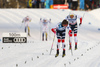 Johannes Hoesflot Klaebo of Norway (1), Emil Iversen of Norway (3) skiing in finals of men classic sprint race of Viessmann FIS Cross country skiing World cup in Planica, Slovenia. Women sprint classic race of Viessmann FIS Cross country skiing World cup was held on Saturday, 20th of January 2018 in Planica, Slovenia.
