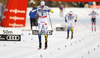 Teodor Peterson of Sweden (5), Oskar Svensson of Sweden (4) skiing in finals of men classic sprint race of Viessmann FIS Cross country skiing World cup in Planica, Slovenia. Women sprint classic race of Viessmann FIS Cross country skiing World cup was held on Saturday, 20th of January 2018 in Planica, Slovenia.
