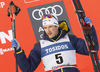 Third placed Teodor Peterson of Sweden celebrate his medal won in the men classic sprint race of Viessmann FIS Cross country skiing World cup in Planica, Slovenia. Women sprint classic race of Viessmann FIS Cross country skiing World cup was held on Saturday, 20th of January 2018 in Planica, Slovenia.
