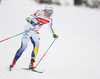 Emma Wiken of Sweden skiing in women 10km classic race of Viessmann FIS Cross country skiing World cup in Planica, Slovenia. Women 10km classic race of Viessmann FIS Cross country skiing World cup was held on Sunday, 21st of January 2018 in Planica, Slovenia.
