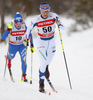 Aino-Kaisa Saarinen of Finland skiing in women 10km classic race of Viessmann FIS Cross country skiing World cup in Planica, Slovenia. Women 10km classic race of Viessmann FIS Cross country skiing World cup was held on Sunday, 21st of January 2018 in Planica, Slovenia.
