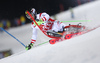 Marcel Hirscher of Austria skiing in the first run of the men The Nightrace, night slalom race of the Audi FIS Alpine skiing World cup in Schladming, Austria. Men slalom race of the Audi FIS Alpine skiing World cup was held in Schladming, Austria, on Tuesday, 23rd of January 2018.
