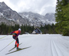 Cross country skiing in Ratece, Slovenia.