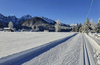 Cross country skiing in Ratece, Slovenia.