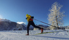 Cross country skiing in Ratece, Slovenia.