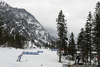 Linn Svahn of Sweden skiing in women qualifications for Cross country skiing sprint race of FIS Nordic skiing World Championships 2023 in Planica, Slovenia. Qualifications for Cross country skiing sprint race of FIS Nordic skiing World Championships 2023 were held in Planica Nordic Center in Planica, Slovenia, on Thursday, 23rd of February 2023.