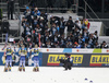 Winner Jonna Sundling of Sweden (M), second placed Emma Ribom of Sweden (R) and this placed Maja Dahlqvist of Sweden (L) posing for photographers in finish line of the women finals of the Cross country skiing sprint race of FIS Nordic skiing World Championships 2023 in Planica, Slovenia. Cross country skiing sprint race of FIS Nordic skiing World Championships 2023 were held in Planica Nordic Center in Planica, Slovenia, on Thursday, 23rd of February 2023.