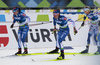 Krista Parmakoski of Finland, Kerttu Niskanen of Finland and Frida Karlsson of Sweden skiing in women cross country skiing skiathlon (7.5km classic-7.5km free) race of FIS Nordic skiing World Championships 2023 in Planica, Slovenia. Cross country skiing skiathlon race of FIS Nordic skiing World Championships 2023 were held in Planica Nordic Center in Planica, Slovenia, on Saturday, 25th of February 2023.