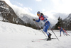 Arttu Maekiaho of Finland skiing during men nordic combined race of FIS Nordic skiing World Championships 2023 in Planica, Slovenia. Men nordic combined race of FIS Nordic skiing World Championships 2023 was held in Planica Nordic Center in Planica, Slovenia, on Saturday, 25th of February 2023.