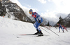 Arttu Maekiaho of Finland skiing during men nordic combined race of FIS Nordic skiing World Championships 2023 in Planica, Slovenia. Men nordic combined race of FIS Nordic skiing World Championships 2023 was held in Planica Nordic Center in Planica, Slovenia, on Saturday, 25th of February 2023.