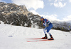 Waltteri Karhumaa of Finland skiing during men nordic combined race of FIS Nordic skiing World Championships 2023 in Planica, Slovenia. Men nordic combined race of FIS Nordic skiing World Championships 2023 was held in Planica Nordic Center in Planica, Slovenia, on Saturday, 25th of February 2023.