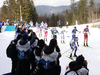 Athletes skiing in women cross country skiing skiathlon (7.5km classic-7.5km free) race of FIS Nordic skiing World Championships 2023 in Planica, Slovenia. Cross country skiing skiathlon race of FIS Nordic skiing World Championships 2023 were held in Planica Nordic Center in Planica, Slovenia, on Saturday, 25th of February 2023.