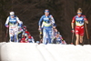 Kerttu Niskanen of Finland leading group in first lap of the women cross country skiing skiathlon (7.5km classic-7.5km free) race of FIS Nordic skiing World Championships 2023 in Planica, Slovenia. Cross country skiing skiathlon race of FIS Nordic skiing World Championships 2023 were held in Planica Nordic Center in Planica, Slovenia, on Saturday, 25th of February 2023.