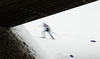 Athlete skiing during women team sprint qualifications of  cross country skiing team sprint race of FIS Nordic skiing World Championships 2023 in Planica, Slovenia. Cross country skiing team sprint race of FIS Nordic skiing World Championships 2023 was held in Planica Nordic Center in Planica, Slovenia, on Sunday, 26th of February 2023.