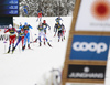 Edvin Anger of Sweden skiing during men team sprint finals of  cross country skiing team sprint race of FIS Nordic skiing World Championships 2023 in Planica, Slovenia. Cross country skiing team sprint race of FIS Nordic skiing World Championships 2023 was held in Planica Nordic Center in Planica, Slovenia, on Sunday, 26th of February 2023.