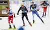 Joni Maki of Finland skiing during men team sprint finals of  cross country skiing team sprint race of FIS Nordic skiing World Championships 2023 in Planica, Slovenia. Cross country skiing team sprint race of FIS Nordic skiing World Championships 2023 was held in Planica Nordic Center in Planica, Slovenia, on Sunday, 26th of February 2023.