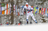 Jens Luraas Oftebro of Norway skiing during nordic combined mixed team competition e of FIS Nordic skiing World Championships 2023 in Planica, Slovenia. Nordic combined mixed team competition of FIS Nordic skiing World Championships 2023 was held in Planica Nordic Center in Planica, Slovenia, on Sunday, 26th of February 2023.