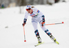 Ida Maria Hagen of Norway skiing during nordic combined mixed team competition e of FIS Nordic skiing World Championships 2023 in Planica, Slovenia. Nordic combined mixed team competition of FIS Nordic skiing World Championships 2023 was held in Planica Nordic Center in Planica, Slovenia, on Sunday, 26th of February 2023.