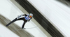 Anze Lanisek of Slovenia soars through the air during mixed team ski jumping competition e of FIS Nordic skiing World Championships 2023 in Planica, Slovenia. Ski jumping mixed team competition of FIS Nordic skiing World Championships 2023 was held in Planica Nordic Center in Planica, Slovenia, on Sunday, 26th of February 2023.