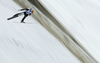 Anze Lanisek of Slovenia soars through the air during mixed team ski jumping competition e of FIS Nordic skiing World Championships 2023 in Planica, Slovenia. Ski jumping mixed team competition of FIS Nordic skiing World Championships 2023 was held in Planica Nordic Center in Planica, Slovenia, on Sunday, 26th of February 2023.