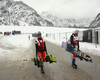 Service team before the start  of women team sprint qualifications of  cross country skiing team sprint race of FIS Nordic skiing World Championships 2023 in Planica, Slovenia. Cross country skiing team sprint race of FIS Nordic skiing World Championships 2023 was held in Planica Nordic Center in Planica, Slovenia, on Sunday, 26th of February 2023.