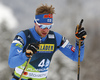 Joni Maki of Finland  skiing before the start of men team sprint qualifications of  cross country skiing team sprint race of FIS Nordic skiing World Championships 2023 in Planica, Slovenia. Cross country skiing team sprint race of FIS Nordic skiing World Championships 2023 was held in Planica Nordic Center in Planica, Slovenia, on Sunday, 26th of February 2023.