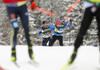 skiing during women team sprint qualifications of  cross country skiing team sprint race of FIS Nordic skiing World Championships 2023 in Planica, Slovenia. Cross country skiing team sprint race of FIS Nordic skiing World Championships 2023 was held in Planica Nordic Center in Planica, Slovenia, on Sunday, 26th of February 2023.