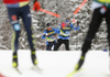 skiing during women team sprint qualifications of  cross country skiing team sprint race of FIS Nordic skiing World Championships 2023 in Planica, Slovenia. Cross country skiing team sprint race of FIS Nordic skiing World Championships 2023 was held in Planica Nordic Center in Planica, Slovenia, on Sunday, 26th of February 2023.