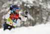 Krista Parmakoski of Finland skiing before the start of the women team sprint finals of  cross country skiing team sprint race of FIS Nordic skiing World Championships 2023 in Planica, Slovenia. Cross country skiing team sprint race of FIS Nordic skiing World Championships 2023 was held in Planica Nordic Center in Planica, Slovenia, on Sunday, 26th of February 2023.